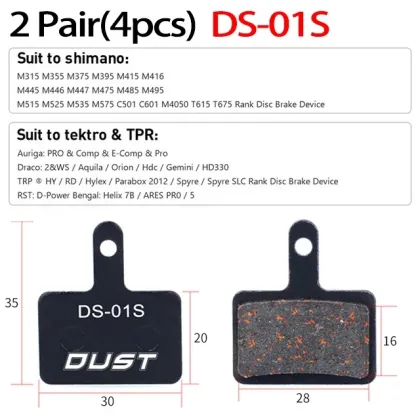 Hydraulic Disc Brake Pads for MTB: AVID HAYES Magura ZOOM Compatible