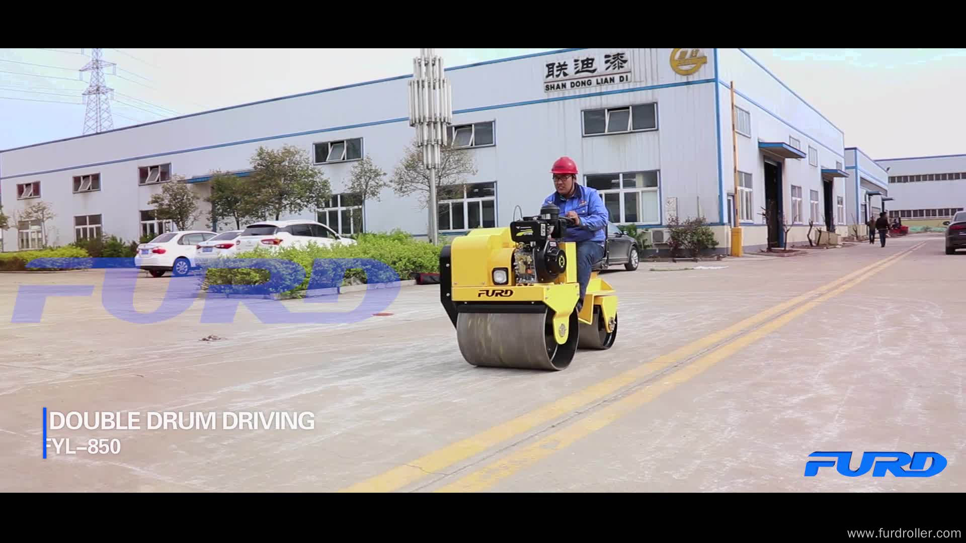 800 kg Mini Self-Propelled Vibratory Road Roller FYL-850S Mini Self-Propelled Vibratory Road Roller FYL-850S