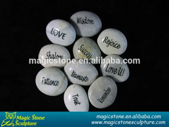 Popular white round pebble stone