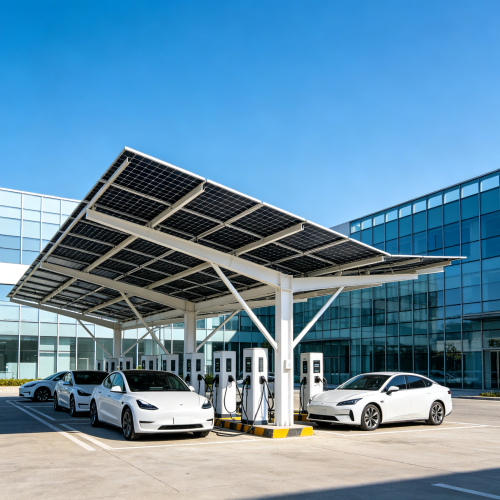 Estación de carga integrada de almacenamiento fotovoltaico