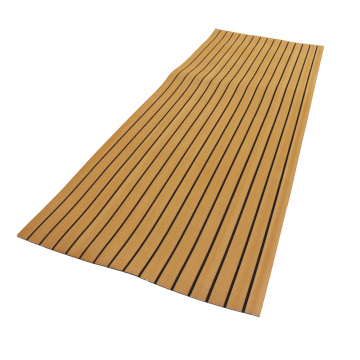 Light Teak & Black Marine EVA Boat Flooring