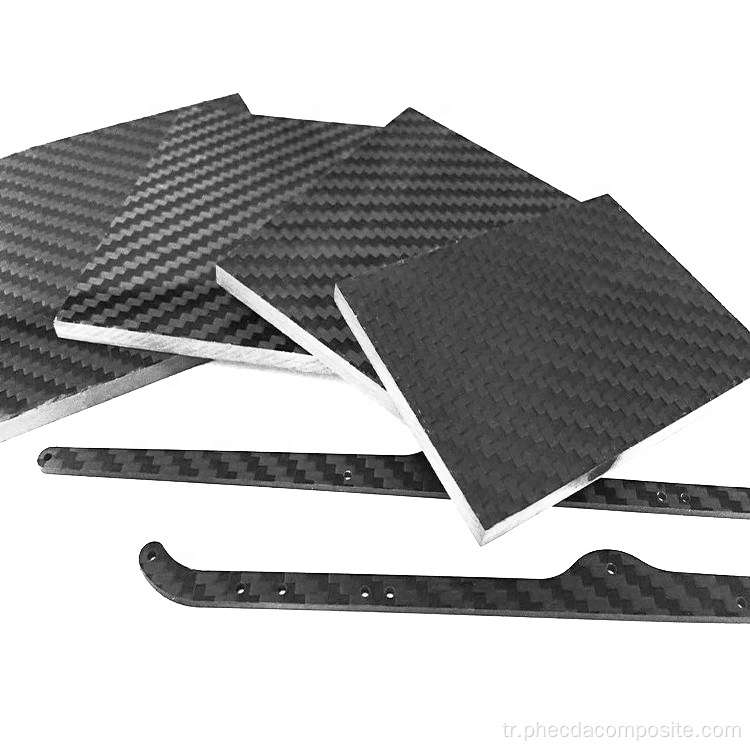 Parlak cam karbon fiber plaka tahtası
