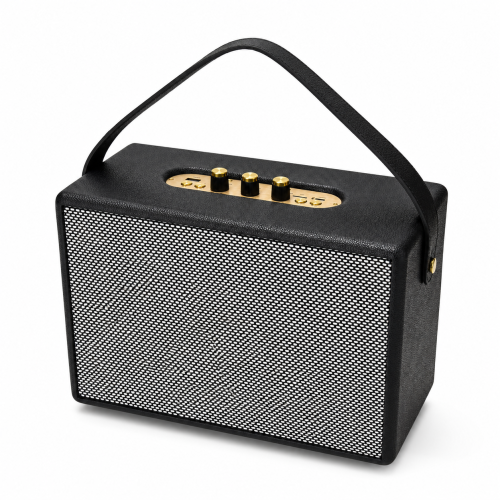 Retro Deri Taşınabilir Bluetooth Hoparlör