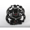 Black Round Table Gear Clock