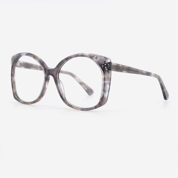 Square Cat Eye Acetate Women's Optical Frames 23A3084