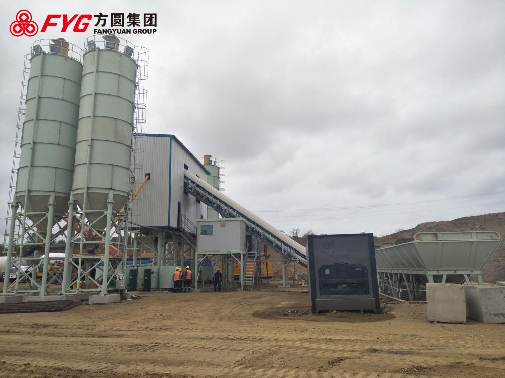 90T per hou Batch Mix Plant untuk dijual