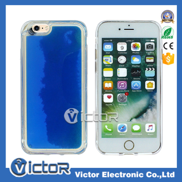 Colorful Glitter Liquid Phone Case TPU+PC for iphone 6