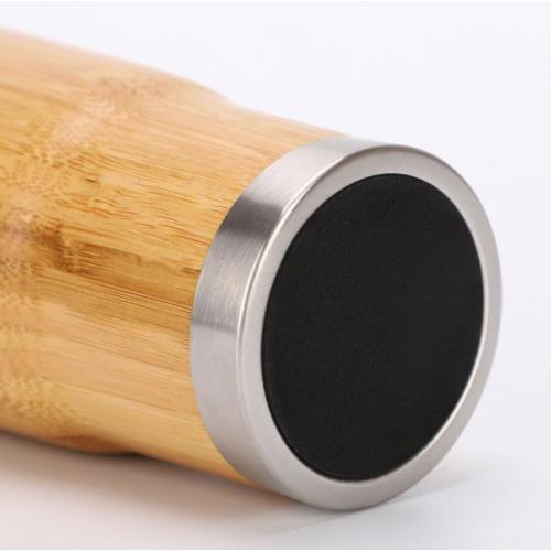 450ML Bamboo Stainless Steel Coffee Mug with Handle