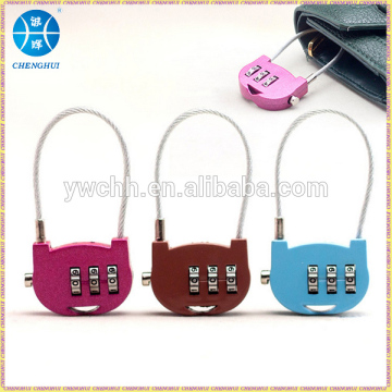 Small cable padlock