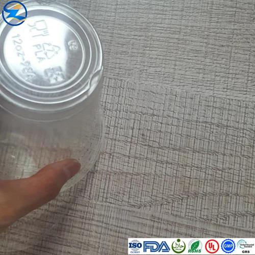 Natural Clear Thermoformed PLA Cup Finished Products