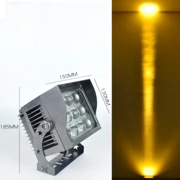 Narrow Beam 5 Degree 36W LED Wall Washer Spot Lighting in Multiple Colors (Green, Red, Blue, Yellow, White, Purple)