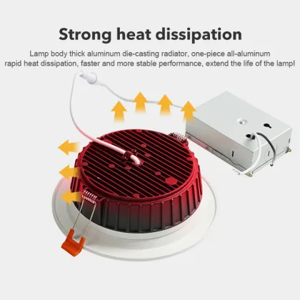 North American SMD 12Watt LED Downlight for Home, Office, and Hotels