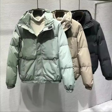 Weiße Ente Down Bomber Jacke mit maßgeschneidertem Logo - Herren Winter im Freien Mantel