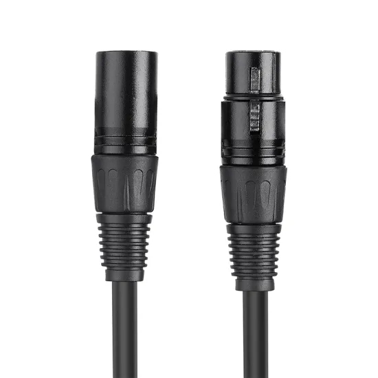 Custom Made Double Shielded Black Zinc Alloy Head Fully Balanced Audio and Video Cables and Microphone Cable in China