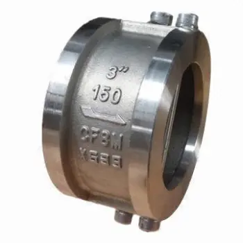 Dual plate wafer check valve, -29 to 425°C temperature