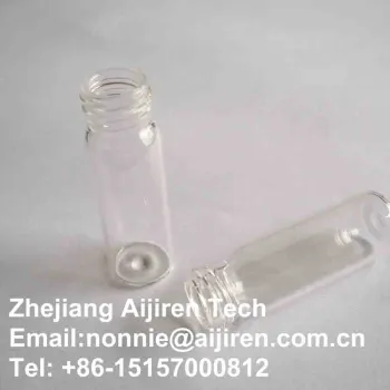 10ml clear precision screw- thread vial round bottom