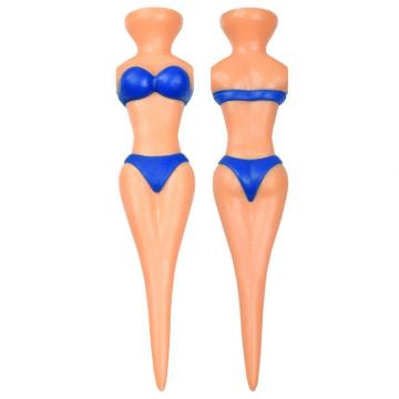 Personalized Golf Tees: Unique 80MM Plastic Golf Tee Gifts for Ladies, featuring Funny Designs and Models