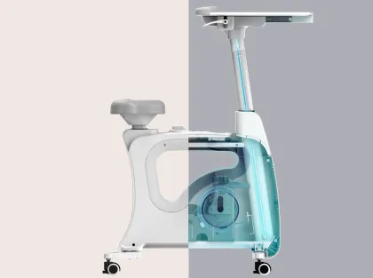 Loctek F209DT-A: Ergonomic Height-Adjustable Desk Side Exercise Bike