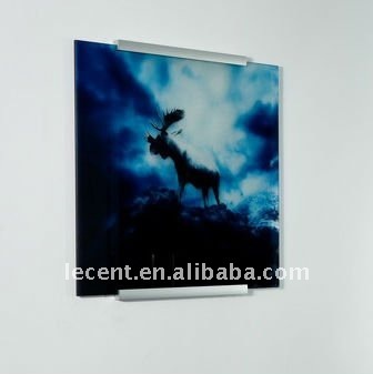 Aluminium Satin Finish Glass Clamp Sign Fixture
