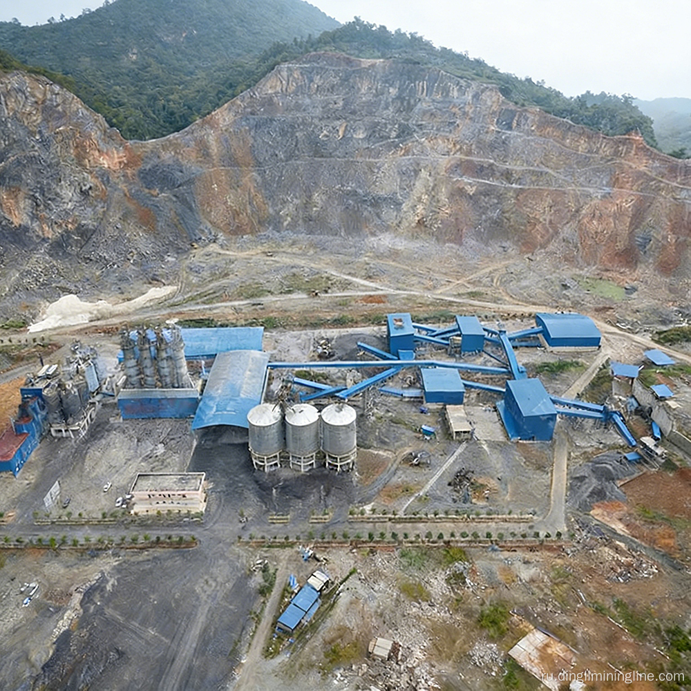 Модульная производственная линия для дробления медной руды с быстрой установкой