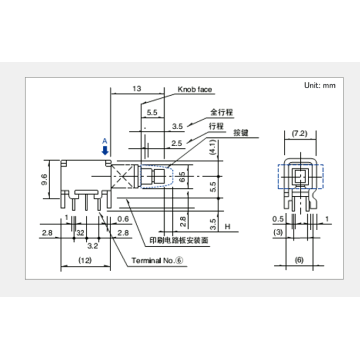 Sppj2 series push switch