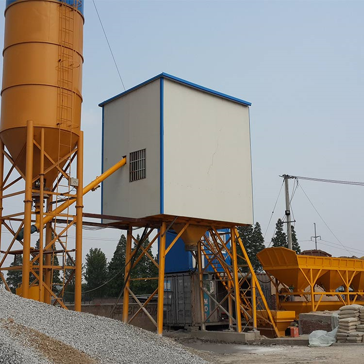 Mini HZS35 automatic precast concrete batching plant