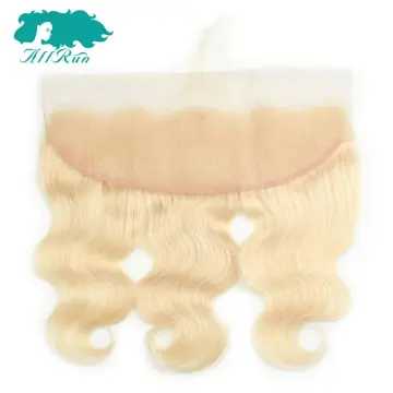 10-20inch peruvian 613 full lace 13*4, body wave blonde lace frontal
