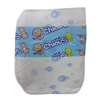 Baby Diaper with PE Breathable Back Sheet, Wetness Indicator and PP Tape
