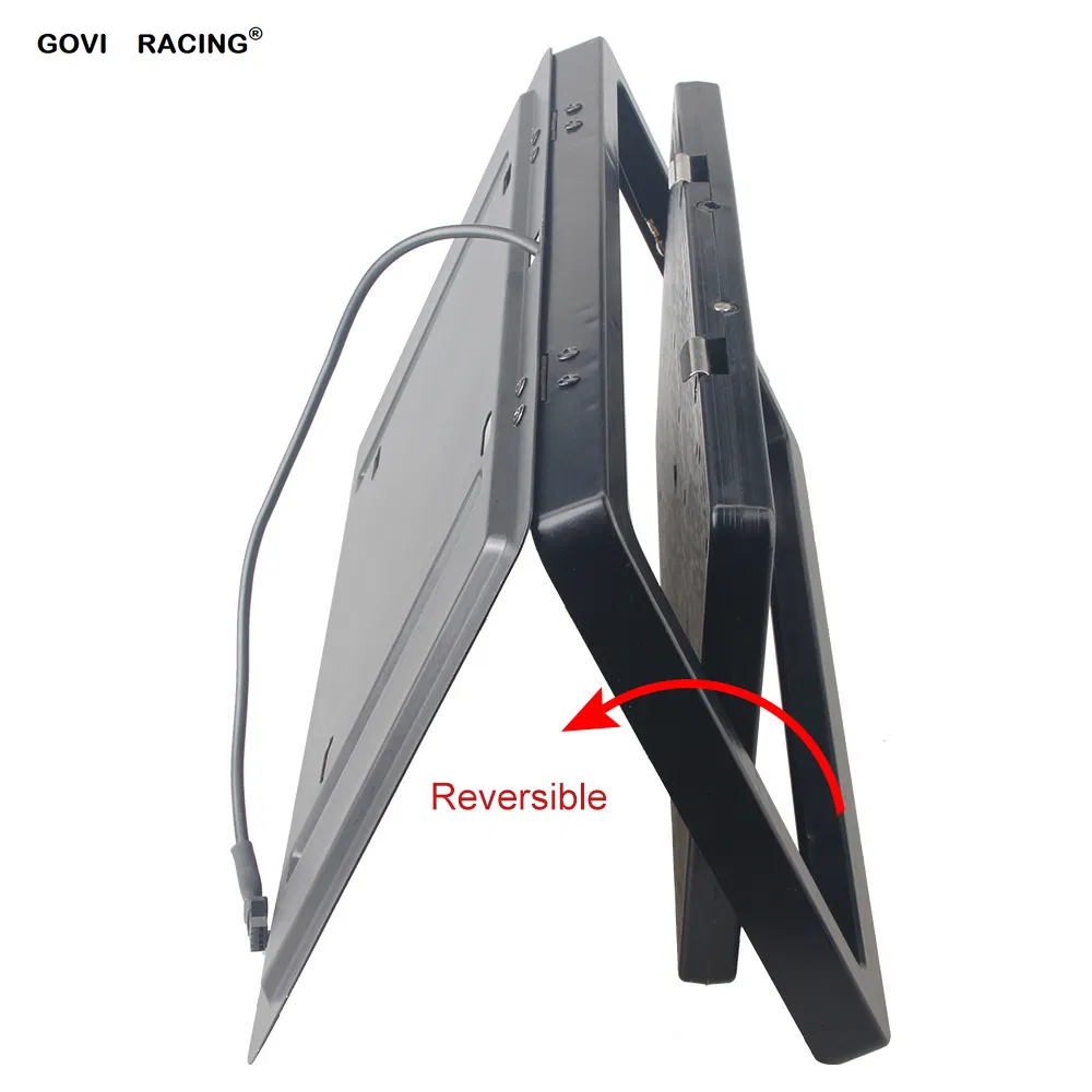 1 Set Us Standard Car Electric License Plate Frame Front/Rear8