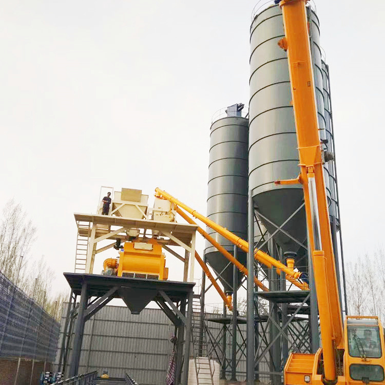 Automatic 25m3 / h concrete mixing plant price