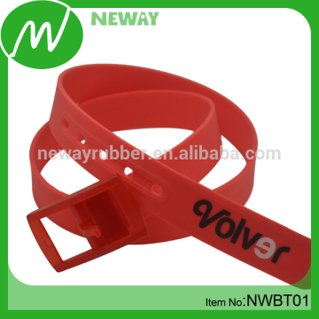 Candy Colors Plastic Buckle Cute Silicone Belt