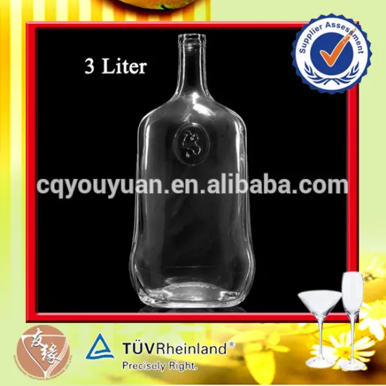 Low MOQ free sample costs as a glass bottle for vodka