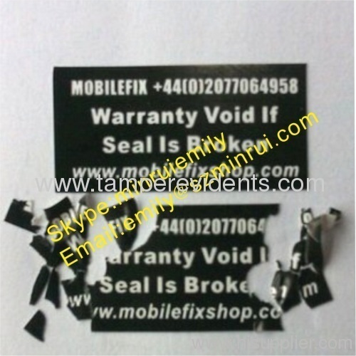 Custom Destructive Warranty Tamper Evident Seal Labels,warranty Void If Seal Is Broken Labels 