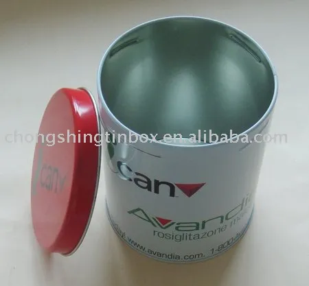 Round Gift Tin Can for make up