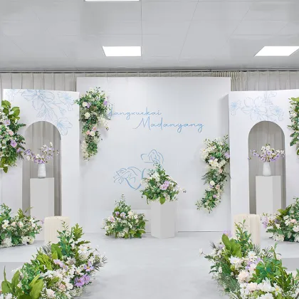 Wholesale Realistic Fake Silk Flowers for Wedding Arch and Road Decorations