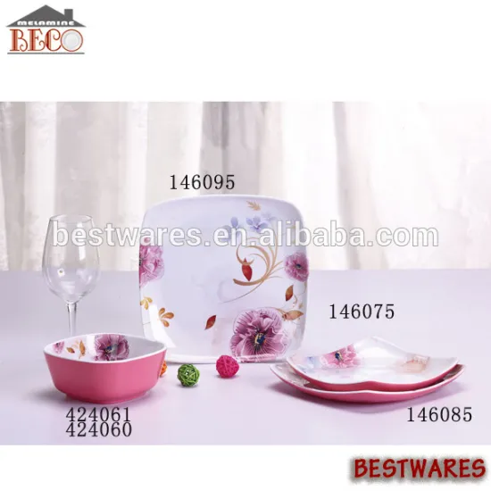 3pcs High quality elegant design diamond shaped plates