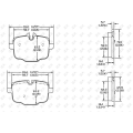 Brake pad of BMW 650i D1469 D1850