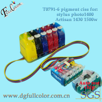 T0791-t0796 Sublimation / Pigment Ciss Continuous Ink Supply System For Epson 1400