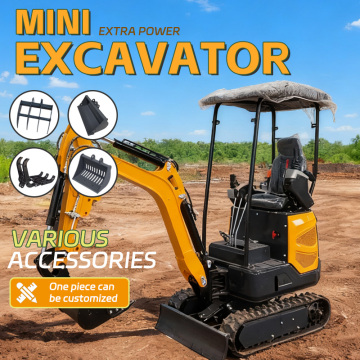 1.5Ton Mini Excavator Various Accessories Customized New