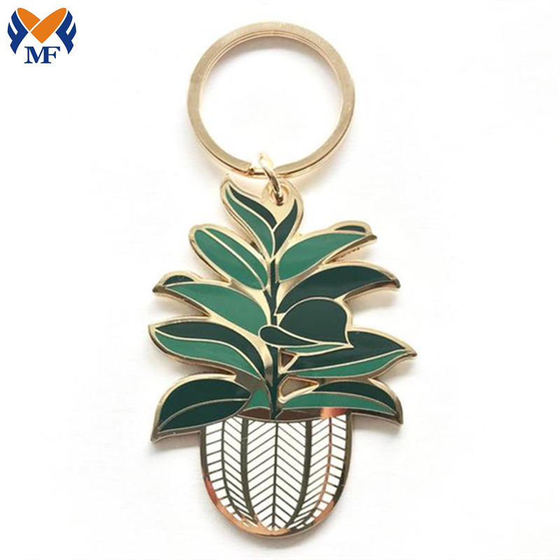 Tree Enamel Keychain