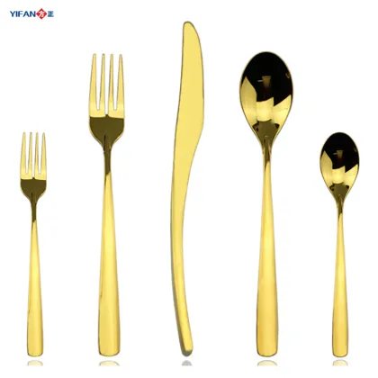 International cutlery,full gold cutlery,full gold flatware