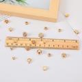 300pcs Gold Spacer Beads Металлические шарики