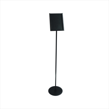 Single Pole Floor Standing Metal Poster Display Stand