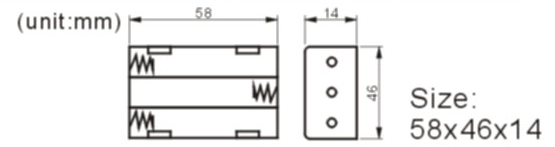 FBCB1148-1 b attery holder