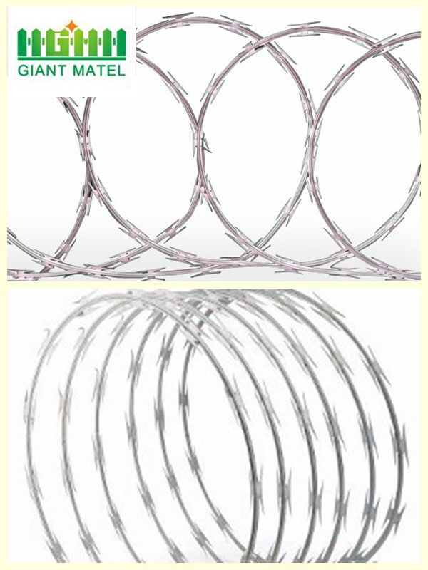 Galvanized Sharp Razor Barbed Wire High Security