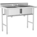 Stainless Steel Two Compartment Sink