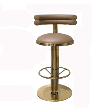 Modern Italian Luxury Counter Height Swivel Bar Stool with Lift and Rotate Features