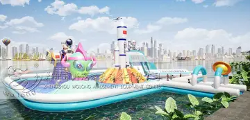 Commercial Star sea inflatable floating park