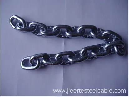 Short Link Chain with Galvanized Surface