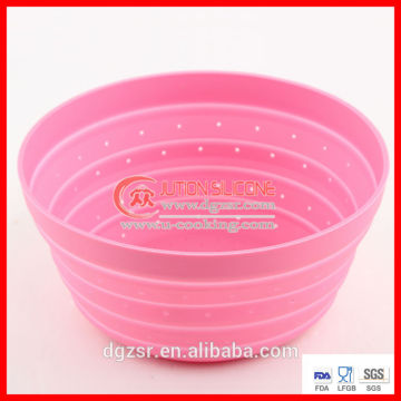 high quality Foodgrade Hot sale folding Silicone Bowl,Silicone Soup Bowl custom with FDA